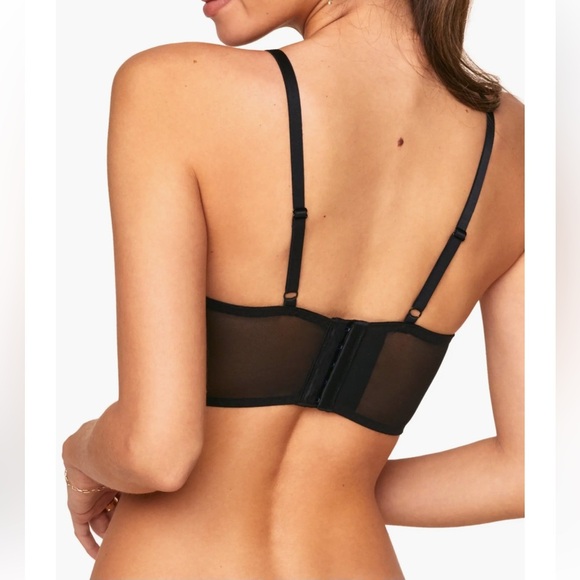ADORE ME Nymphodora Contour Balconette Black Bra Romantic Feminine Lingerie - Picture 3 of 15